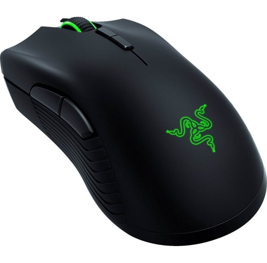 Hiiret - Razer Mamba Wireless - Pelihiiri - Optinen - 7 painiketta - Musta vihreällä valolla - RZ01-02710100-R3M1