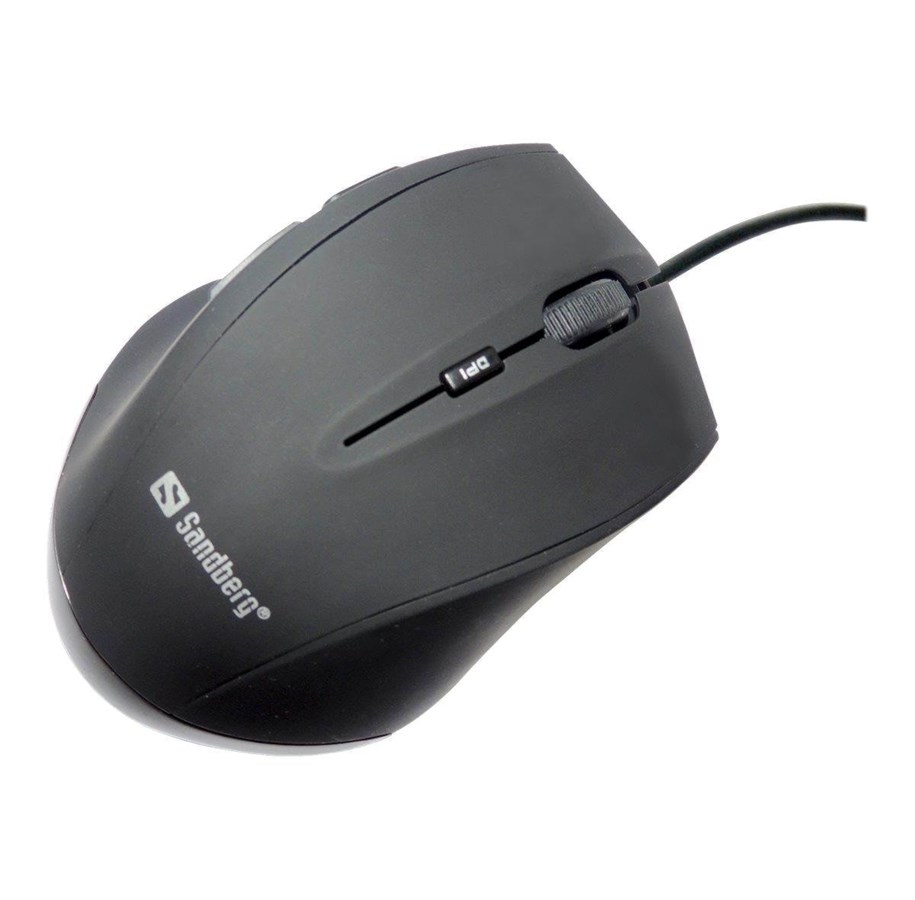 Hiiret - Sandberg Wired Office Mouse - Hiiri - Optinen - 5 painiketta - Musta - 631-00