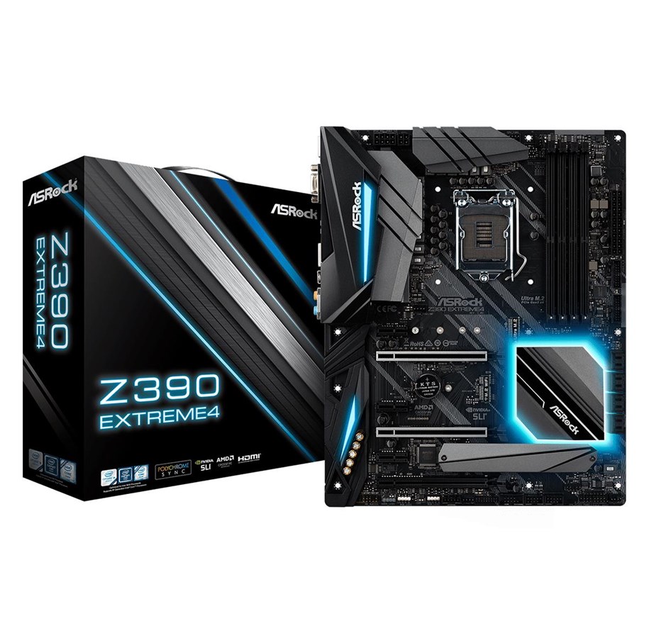 Emolevy - ASRock Z390 Extreme Emolevy - Intel Z390 - Intel LGA1151 socket - DDR4 RAM - ATX - 90-MXB880-A0UAYZ