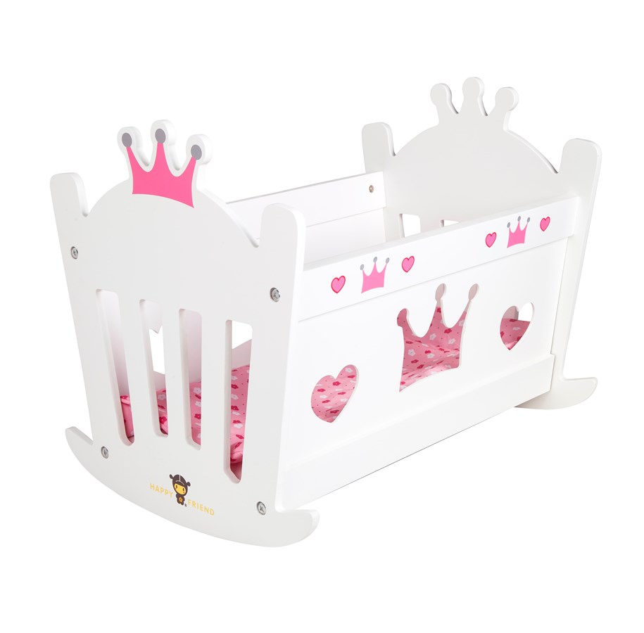Nuket, pehmolelut ja oheistarvikkeet - Happy Friend HF Princess Doll Cradle - 504007