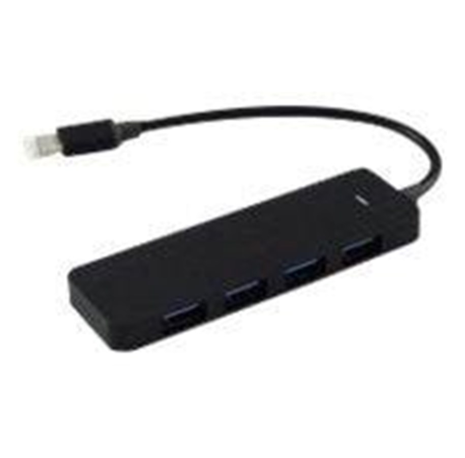 USB hub - LC Power LC-HUB-C - hub - 4 ports USB hub - 4 porttia - Musta - LC-HUB-C