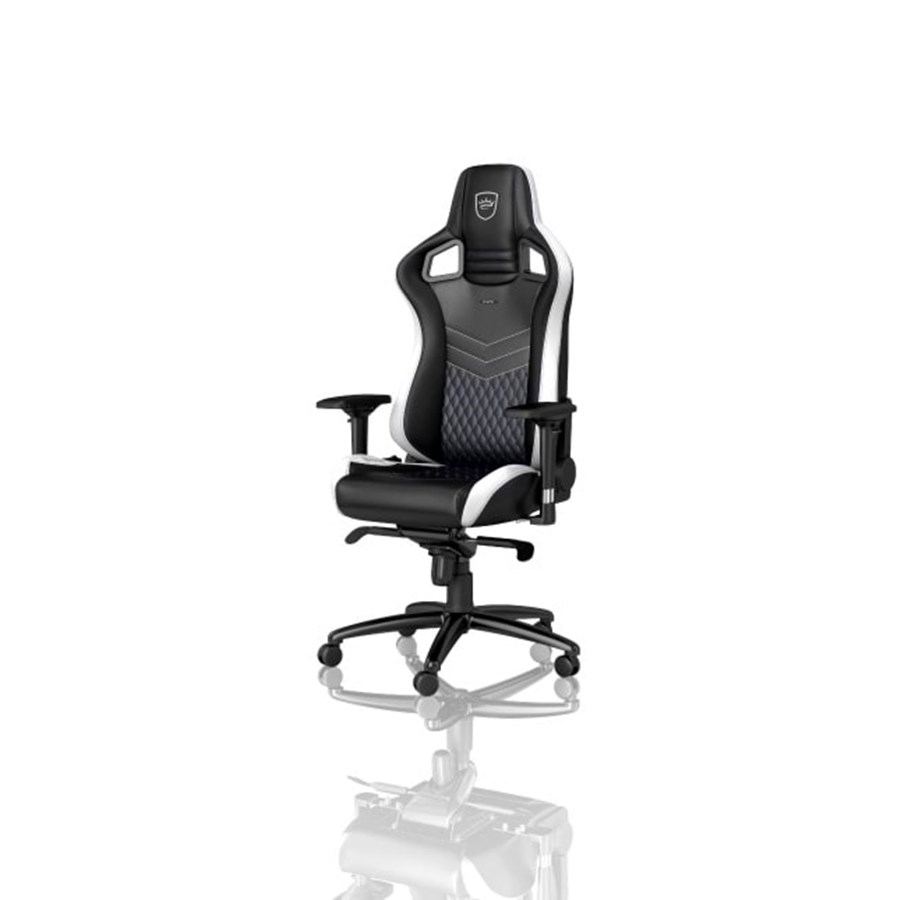 Pelituoli - noblechairs EPIC Series - Black / White Pelituoli - Musta / Valkoinen - PU Nahka - Jopa 120 kg - NBL-PU-BWB-001