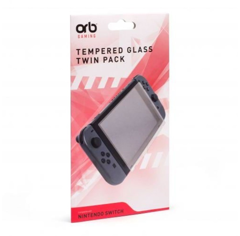 Pelit - lisävarusteet - Orb Nintendo Switch Tempered Glass (Twin Pack) - Miscellaneous Lisävarusteet pelikonsoleille - Nintendo Switch - 5060491776322