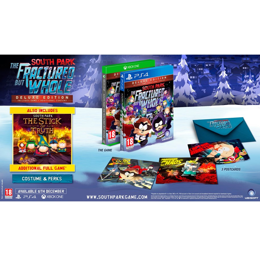 Pelit - South Park: The Fractured but Whole - Deluxe Edition - Sony PlayStation 4 - Seikkailu - 3307215971789