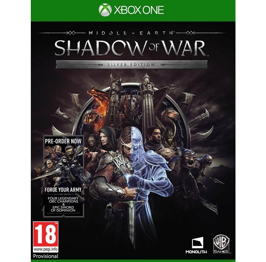 Pelit - Middle-earth: Shadow of War - Silver Edition - Microsoft Xbox One - Toiminta - 5051892209311