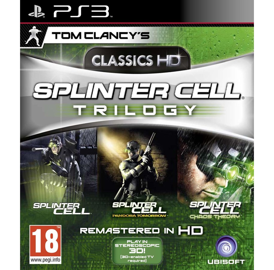 Pelit - Tom Clancy's Splinter Cell Trilogy HD - Sony PlayStation 3 - Kokoelma - 3307219904943