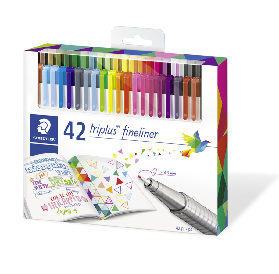 Harrastustarvikkeet - Staedtler fineliner triplus 42 kpl - 334 C42