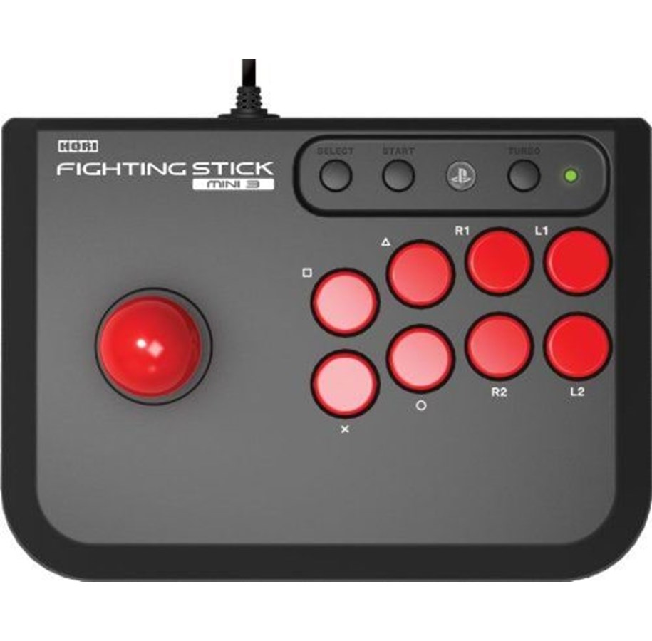 Pelit - lisävarusteet - HORI Fighting Stick Mini for Playstation 4 - Musta - Wired Controller - Sony PlayStation 4 - 4961818025127