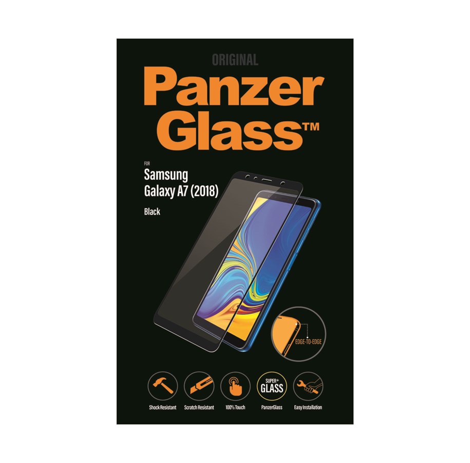 Puhelintarvikkeet - Näytönsuojat - PanzerGlass Samsung Galaxy A7 (2018) Screen Protector - PANZER7165