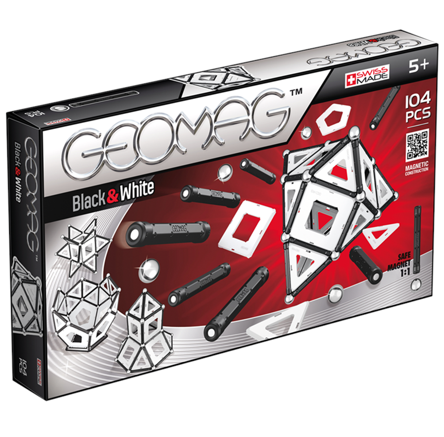 Rakennussarjat - Geomag Black & White 104 - GM13