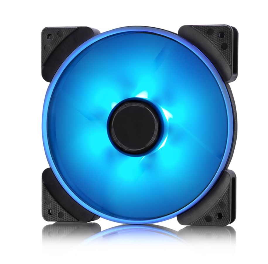 Kotelotuuletin - Fractal Design Prisma SL-14 - Blue - Kotelotuuletin - 140mm - Musta sinisellä LED-valolla - 20 dBA - FD-FAN-PRI-SL14-BU