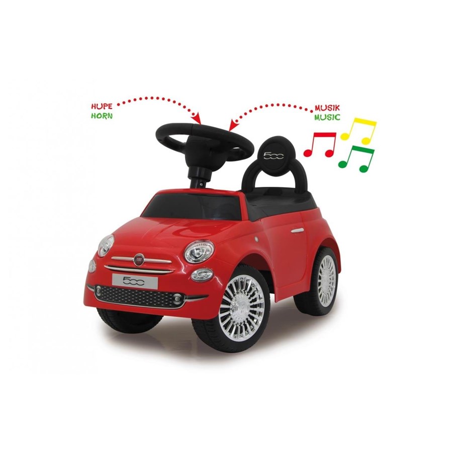 Kauko-ohjattavat - Jamara Push Car Fiat 500 Punainen - 460326
