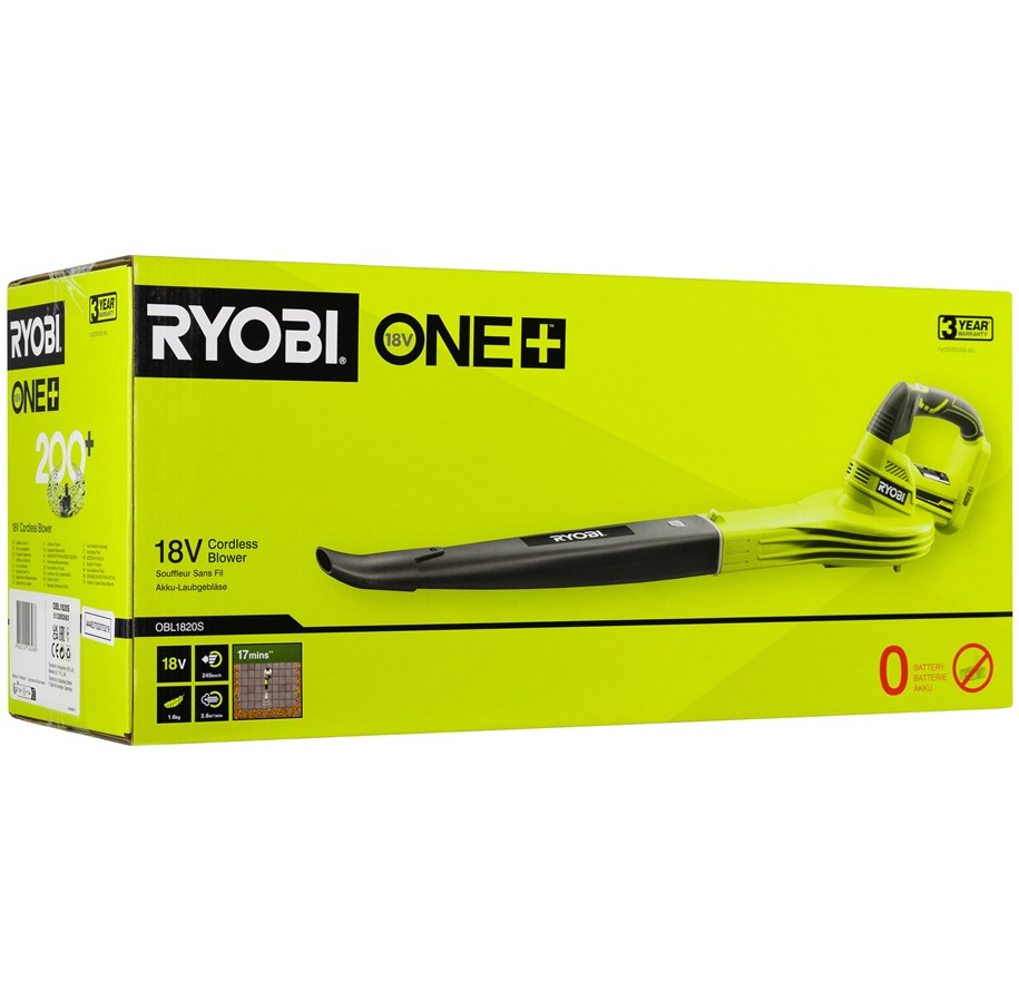 Lehtipuhaltimet ja lehti-imurit - Ryobi OBL1820S ONE+ Cordless Blower - 5133002663