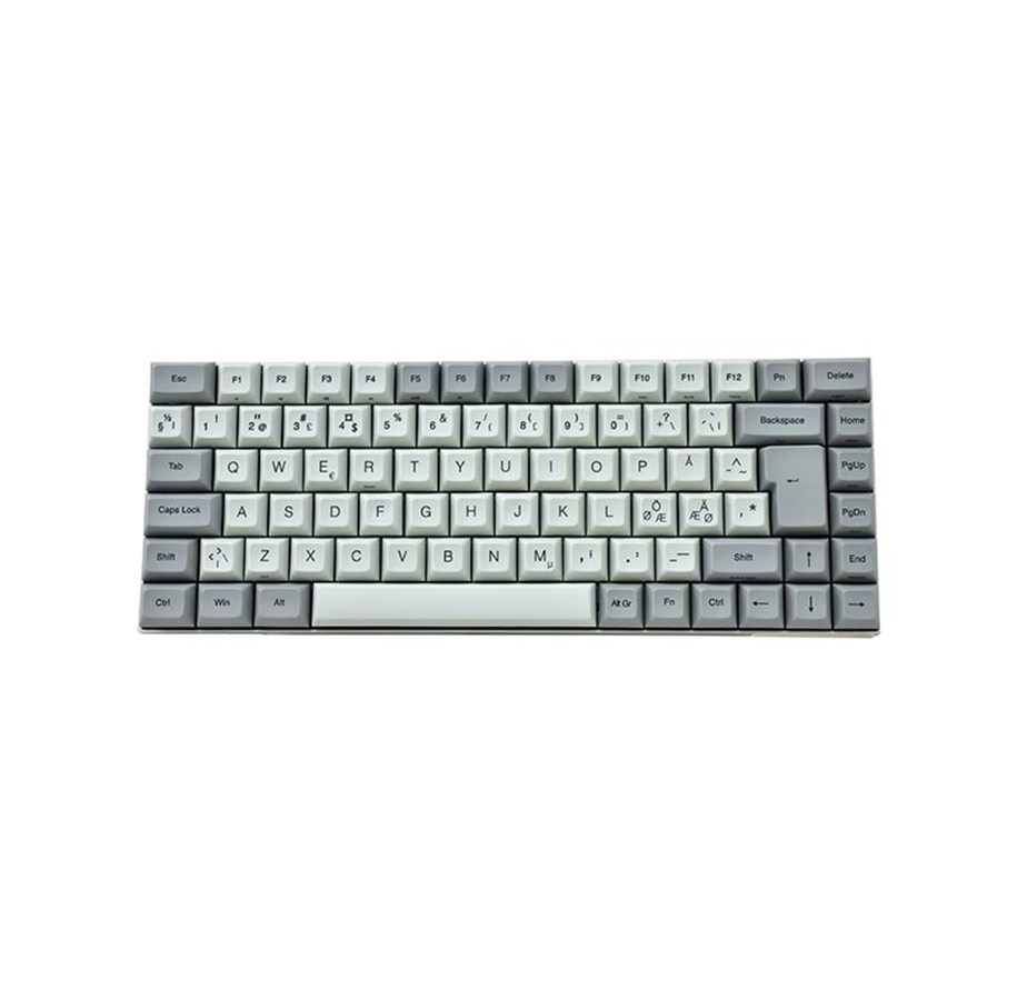 Näppäimistöt - VORTEX Race 3 Cherry MX Brown - Pelinäppäimistö - ilman numpadia - Pohjoismainen - Hopea - VTG84BRNNRSLV