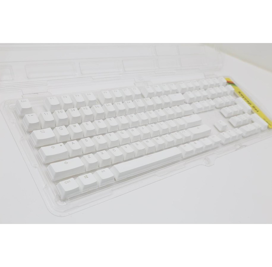 Näppäimistöt - Ducky PBT Nordic Keycap set - Valkoinen - Näppäimistöhatut - Pohjoismainen - Valkoinen - DKSA109-FIPDWNNO2