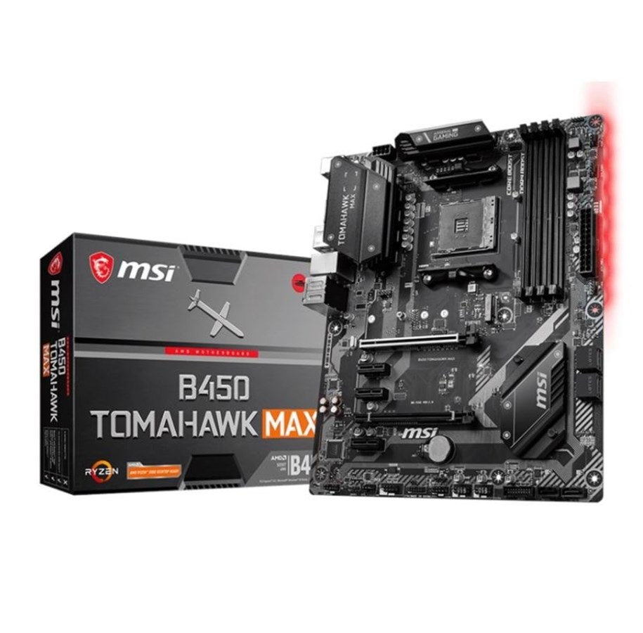 Emolevy - MSI B450 TOMAHAWK MAX Emolevy - AMD B450 - AMD AM4 socket - DDR4 RAM - ATX - B450 TOMAHAWK MAX