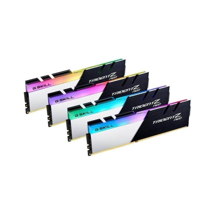 RAM - G.Skill Trident Z Neo DDR4-3600 - 32GB - CL16 - Quad Channel (4 pcs) - AMD Optimized - Musta RGB - F4-3600C16Q-32GTZN