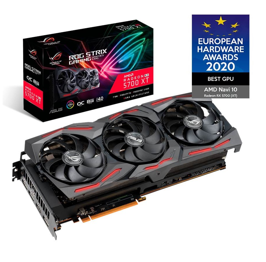 Näytönohjaimet - ASUS Radeon RX 5700 XT OC - 8GB GDDR6 RAM - Näytönohjaimet - 90YV0D90-M0NA00