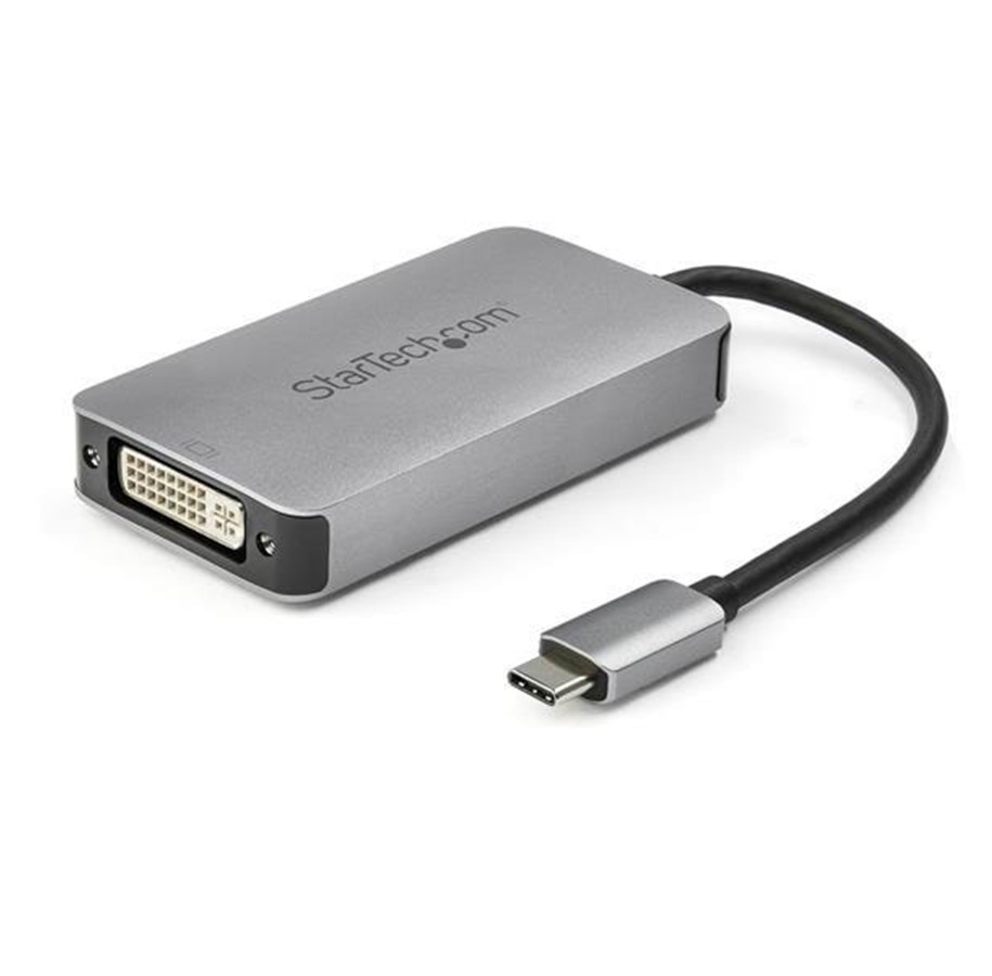 Näyttökaapeli - StarTech.com USB-C DVI-sovitin - kaksilinkkinen - aktiivinen DVI-muunnin - videolähtösovitin - 15,2 cm - CDP2DVIDP