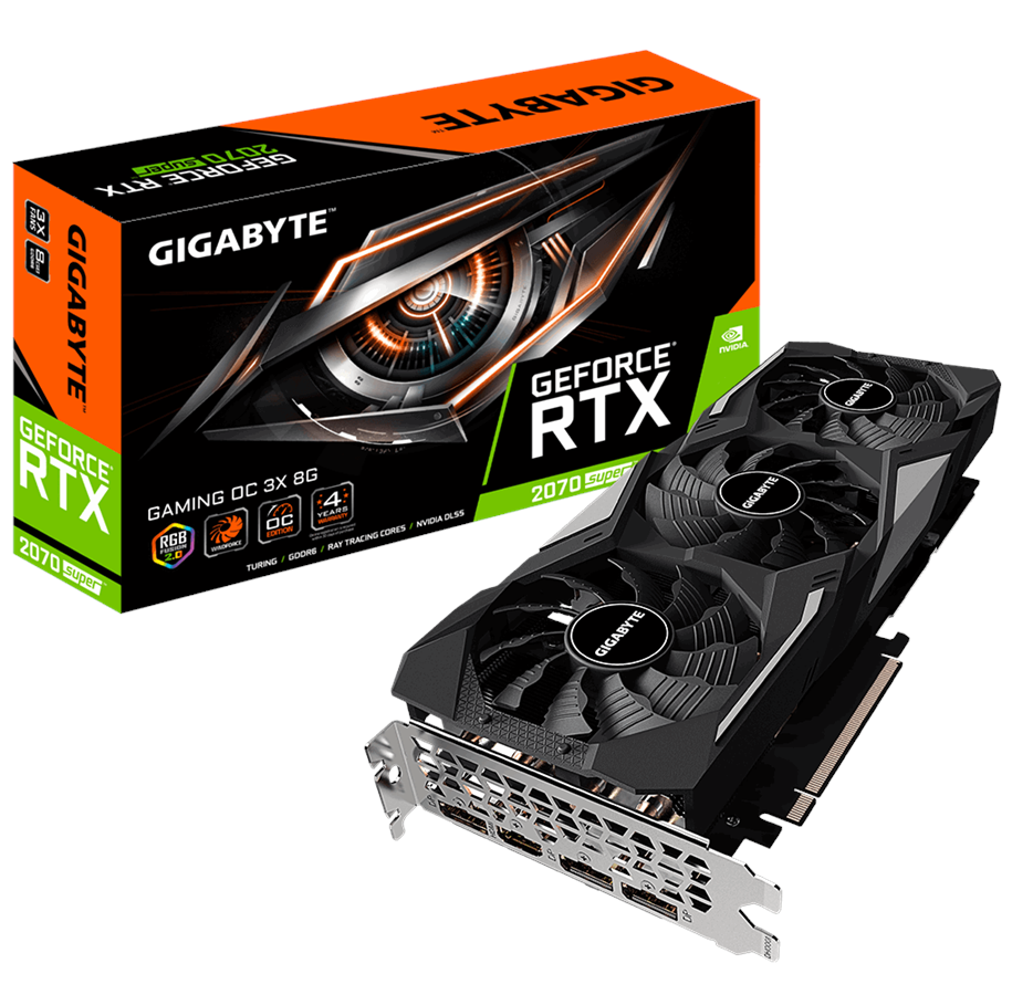 Näytönohjaimet - GIGABYTE GeForce RTX 2070 SUPER GAMING OC - 8GB GDDR6 RAM - Näytönohjaimet - GV-N207SGAMING OC-8GD