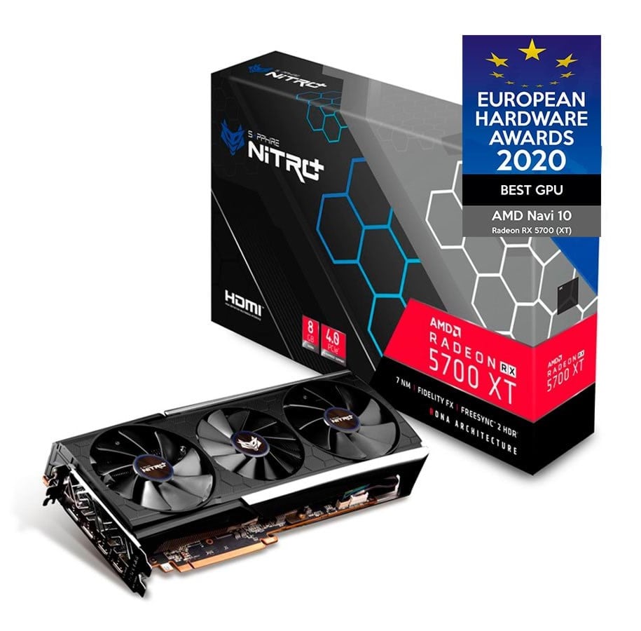 Näytönohjaimet - Sapphire Radeon RX 5700 XT NITRO+ - 8GB GDDR6 RAM - Näytönohjaimet - 11293-03-40G