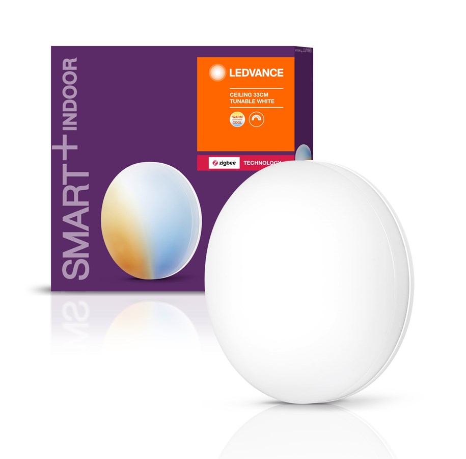 Smart Home - Älykoti - LEDVANCE Smart+ Kattovalaisin 33cm Säädettävä valkoinen Zigbee - 4058075235526