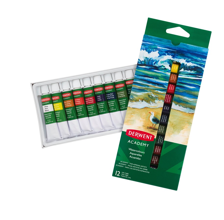 Harrastustarvikkeet - Derwent WATER COL. PAINT 12X12ML - 2302404