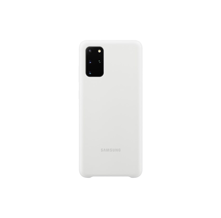 Puhelin - Kannet ja kotelot - Samsung Galaxy S20 Plus - Silicone Cover - White - EF-PG985TWEGEU
