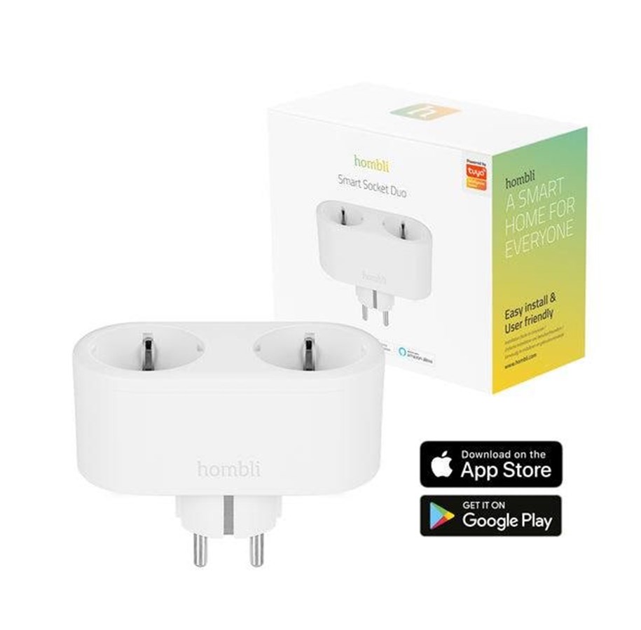 Smart Home - Älykoti - Hombli Älypistorasia Duo energiamittarilla - HBSD-0109