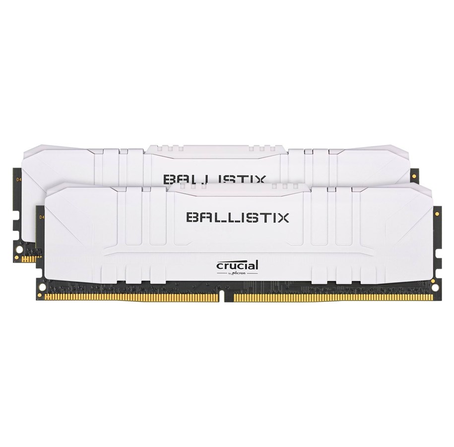 RAM - Crucial Ballistix DDR4-3200 C16 DC - White - 16GB - BL2K8G32C16U4W