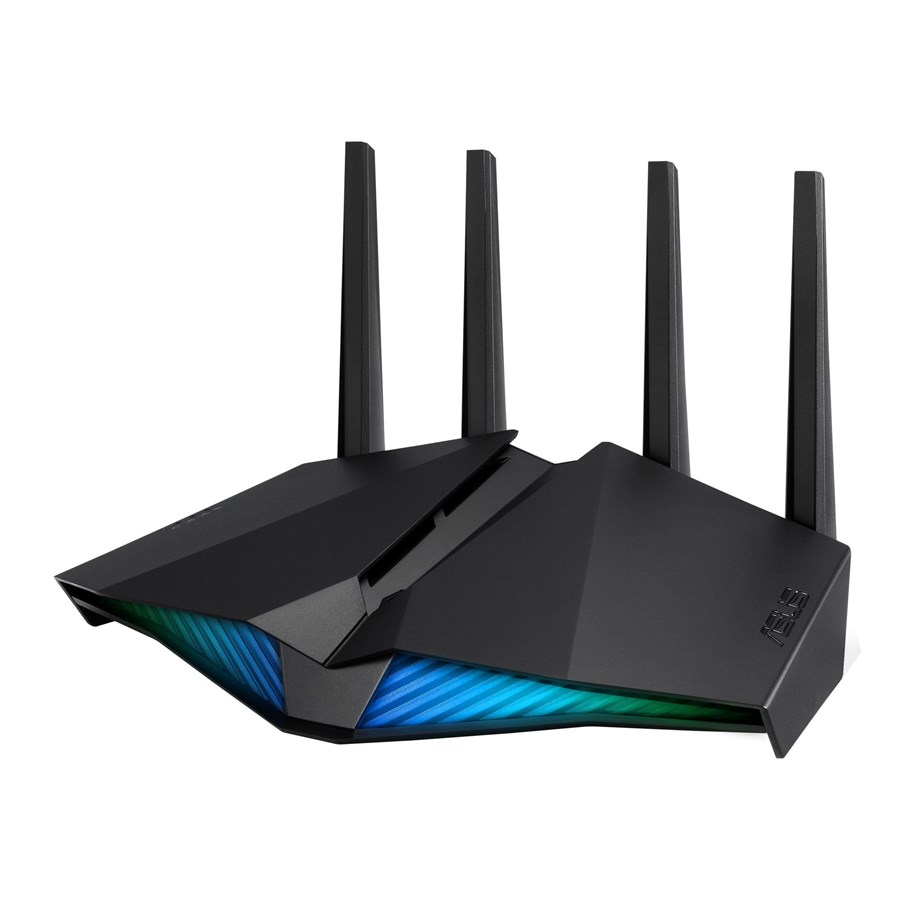 Reitittimet  - ASUS RT-AX82U AX5400 Dual Band WiFi 6 Gaming Router PS5 compatible Mobile Game Mode Asus AURA RGB - Mesh router Wi-Fi 6 - 90IG05G0-MO3R10