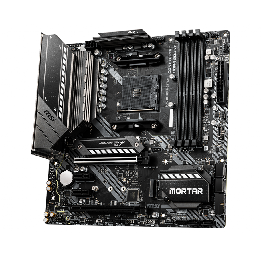 MSI MAG B550M MORTAR Emolevy AMD B550 AMD AM4 Socket DDR4 RAM 