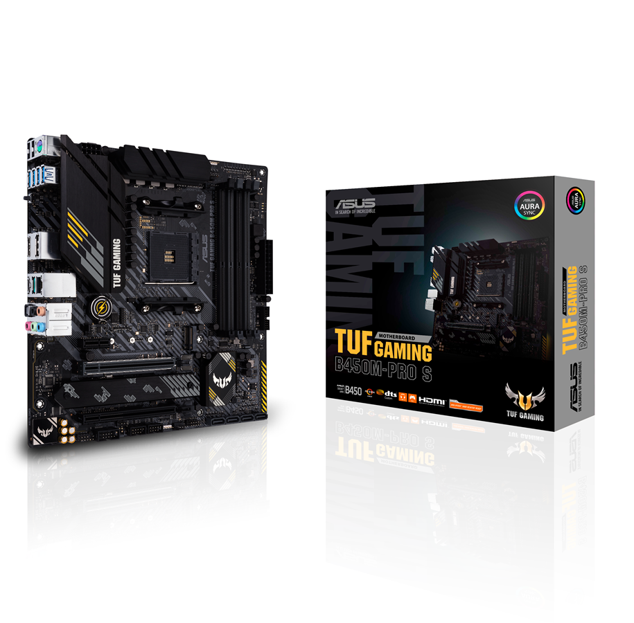 Emolevy - ASUS TUF GAMING B450M-PRO S Emolevy - AMD B450 - AMD AM4 - DDR4 RAM - Micro-ATX - 90MB1560-M0EAY0