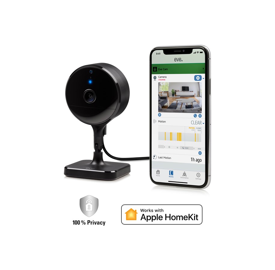 Smart Home - Älykoti - Eve Cam - Sisävalvontakamera HomeKit Secure Video -videolla - 10EBK8701