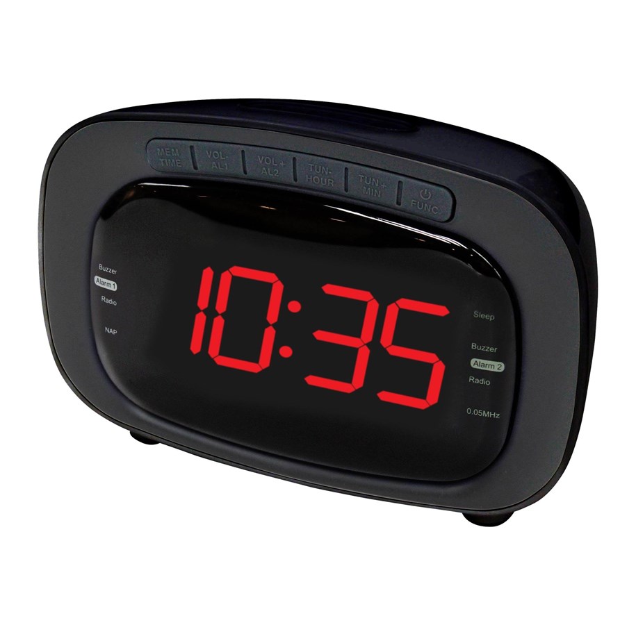 DAB, Verkko- & Kelloradiot - DENVER CR-422 - clock radio - FM - Musta - CR-422