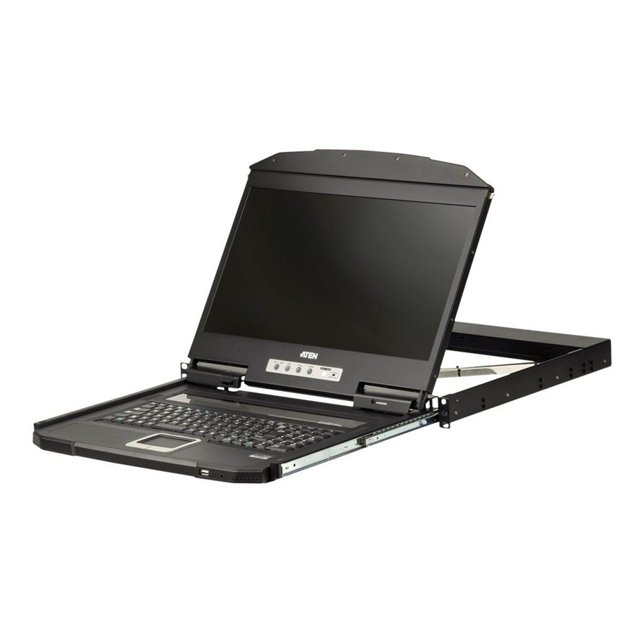 Näyttö - 18" ATEN CL3700NW-ATA-AG 1U Ultra Short Depth Sin - CL3700NW-ATA-AG