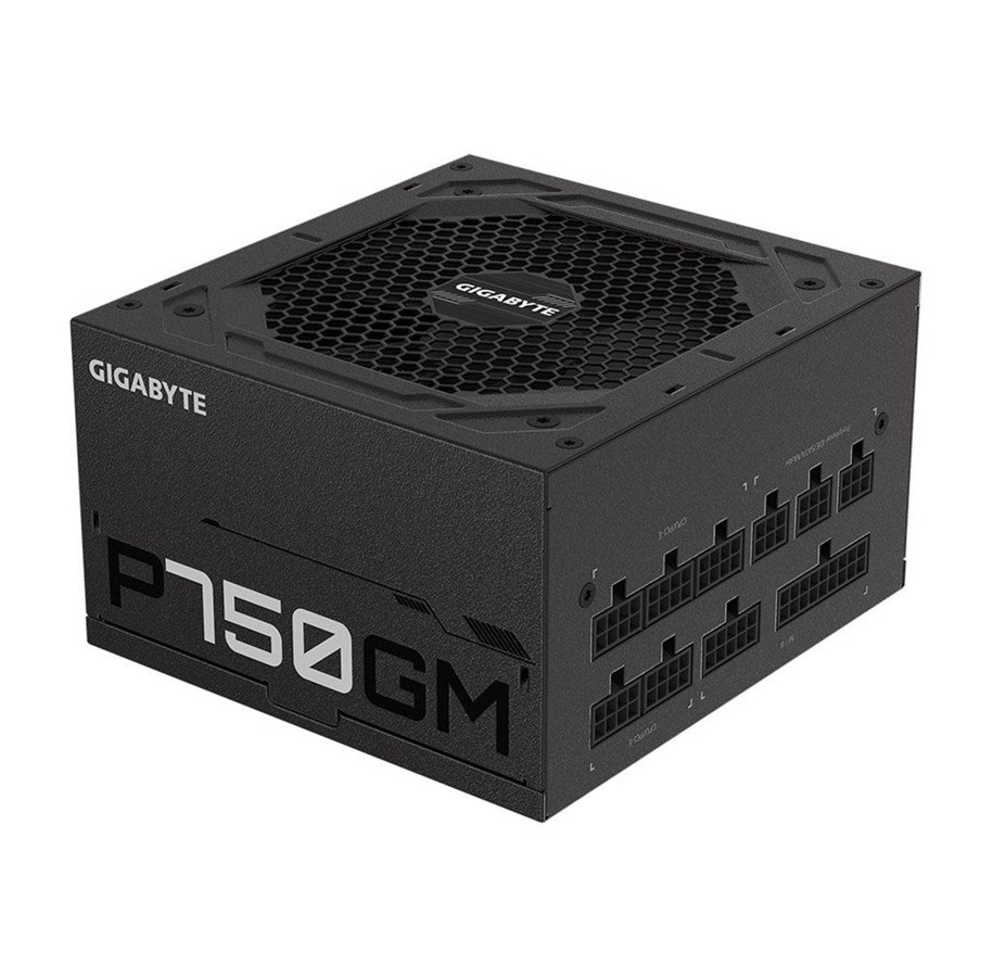 Virtalähde - GIGABYTE P750GM V2 Virtalähde - 750 Watt - 120 mm - ATX - 80 Plus Kulta sertifioitu - GP-P750GM