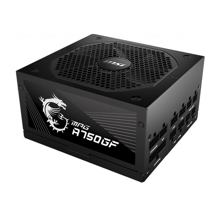 Virtalähde - MSI MPG A750GF Virtalähde - 750 Watt - 140 mm - ATX - 80 Plus Kulta sertifioitu - 306-7ZP0B11-CE0