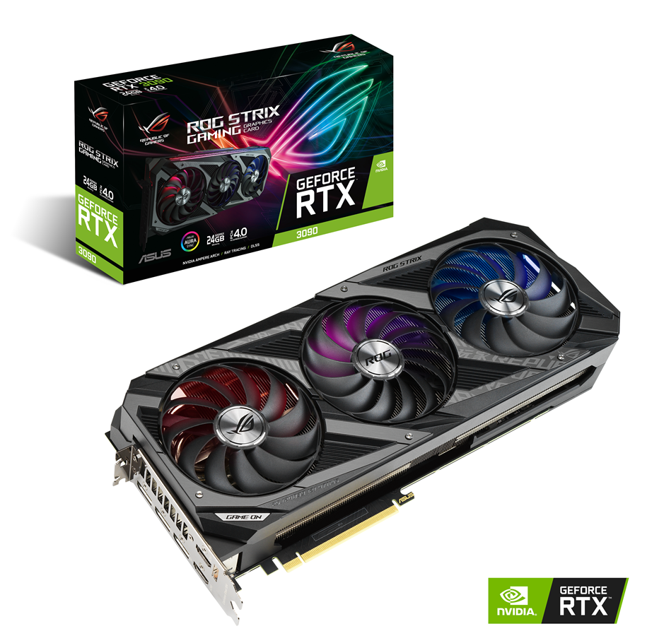 Näytönohjaimet - ASUS GeForce RTX 3090 OC - 24GB GDDR6X RAM - Näytönohjaimet - 90YV0F93-M0NM00