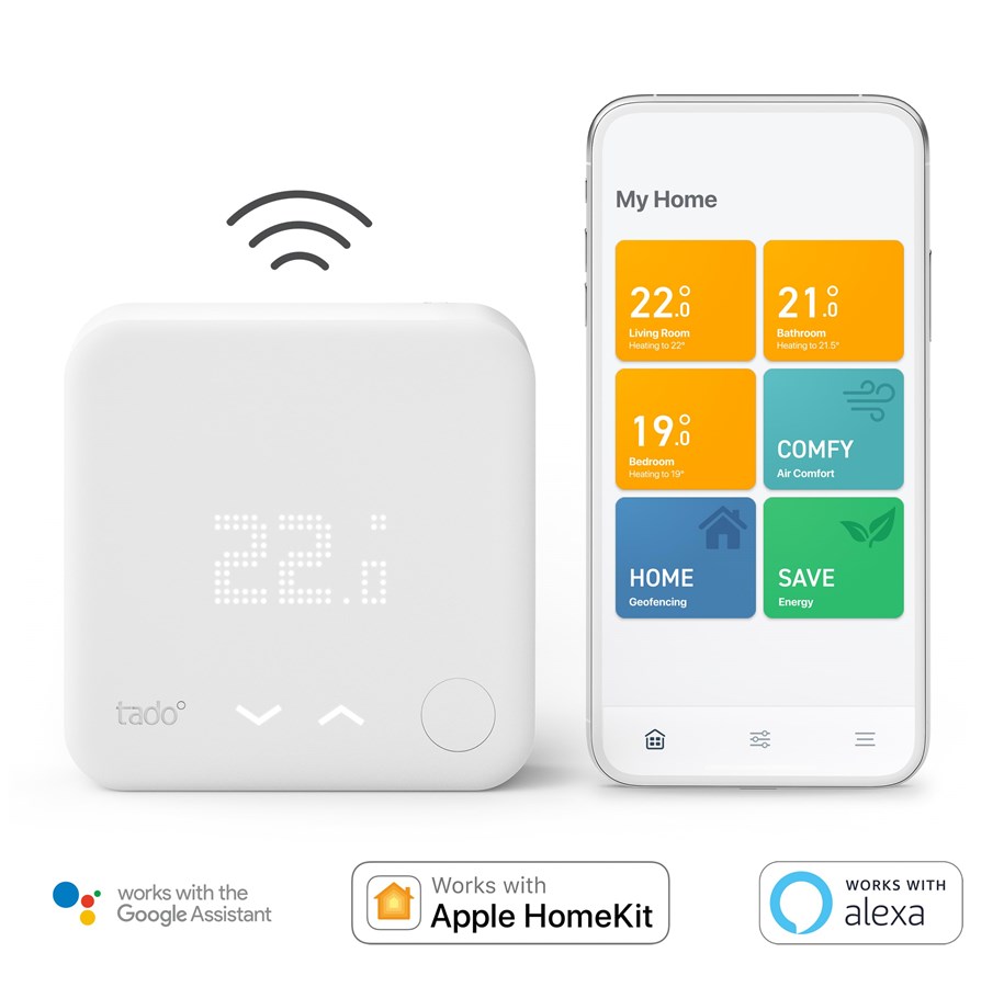 Smart Home - Älykoti - tado Langaton älytermostaatti V3+ -aloituspakkaus - TAD-104019