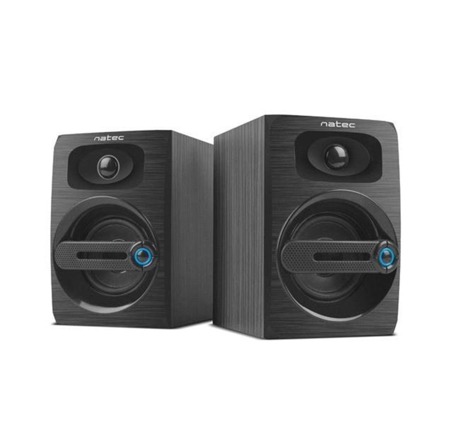 Kaiuttimet - PC - Natec Glosniki 2.0 Cougar 6W RMS Czarne - 2.0 kanava - NGL-1641