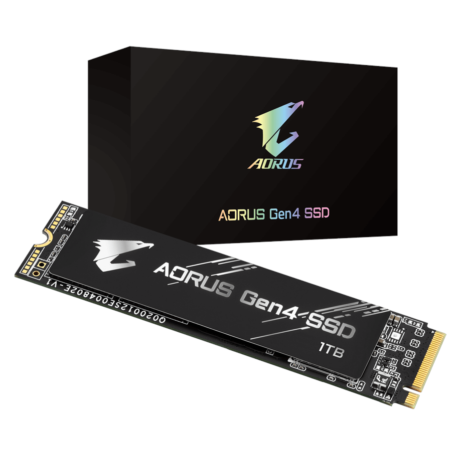 SSD 2 - GIGABYTE AORUS NVMe Gen4 SSD - ilman jäähdytintä - 1TB - GP-AG41TB