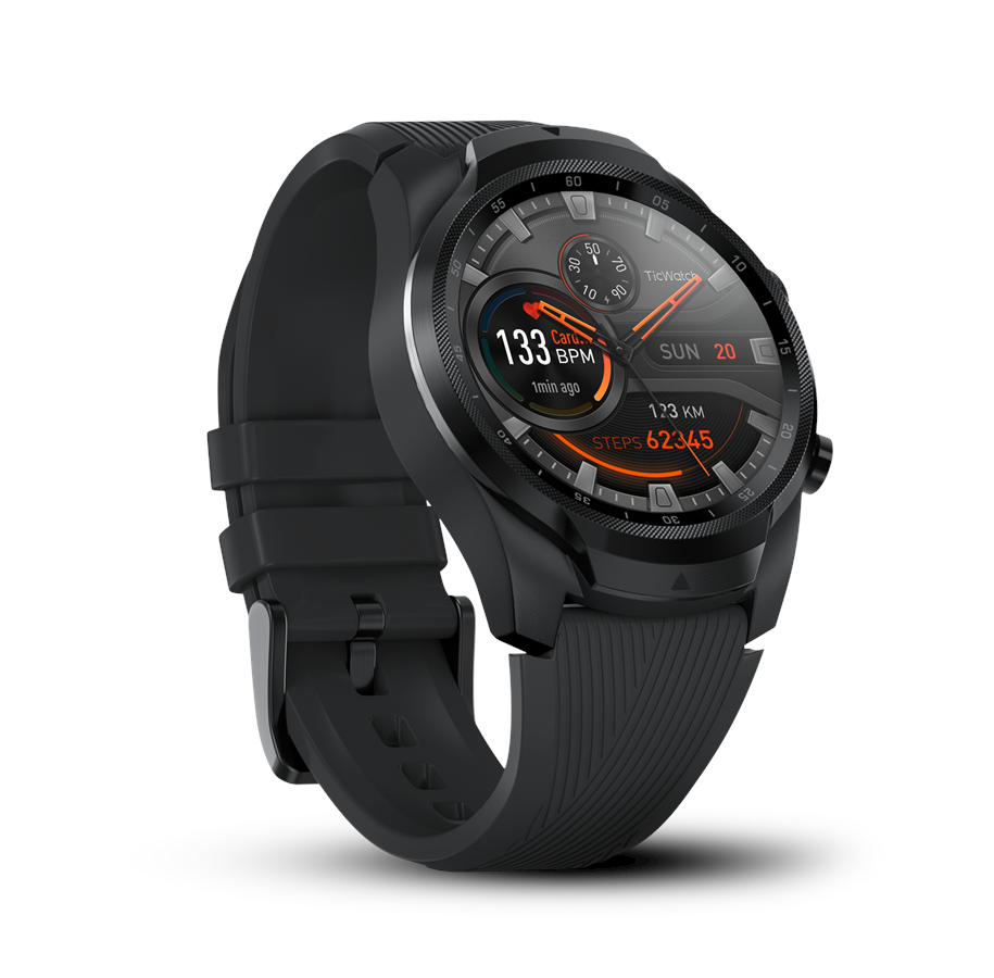 Älykellot, Urheilukellot & Aktiivisuusrannekkeet - Mobvoi TicWatch Pro 4G/LTE Black EU - P1031004200A