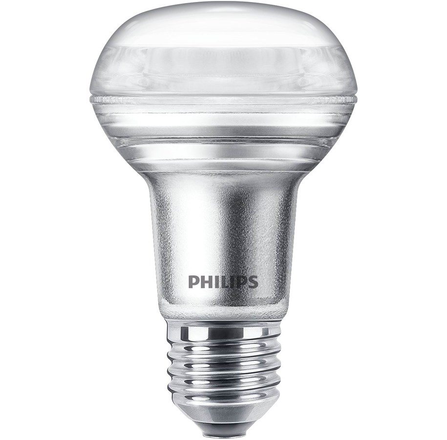 Lamput - Philips LED-lamppu Valonlähde LED, teho 60 W, kanta R63 E27, värilämpötila lämmin valkoinen (WW), hajontakulma 36 astetta, himmennettävä (D) ja värintoistoindeksi korkea (SRT4). E27 - 929001891455