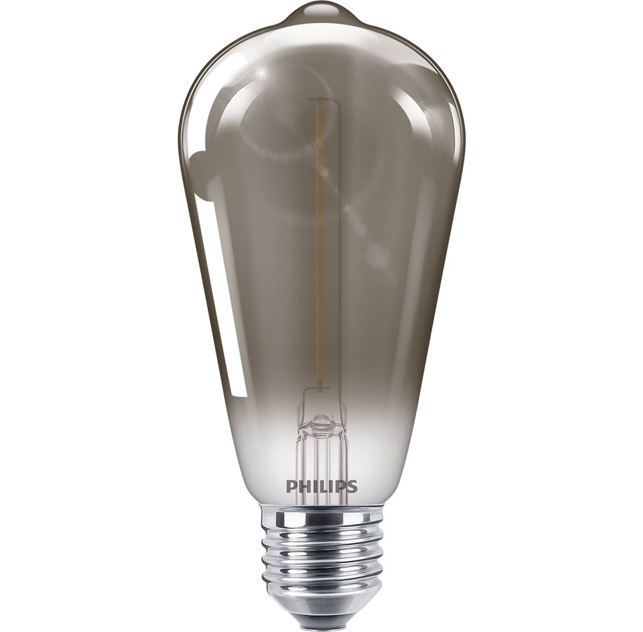 Lamput - Philips LED-lamppu LED-klassikko 15W ST64 E27 savuinen ND SRT4 E27 - 929002380601
