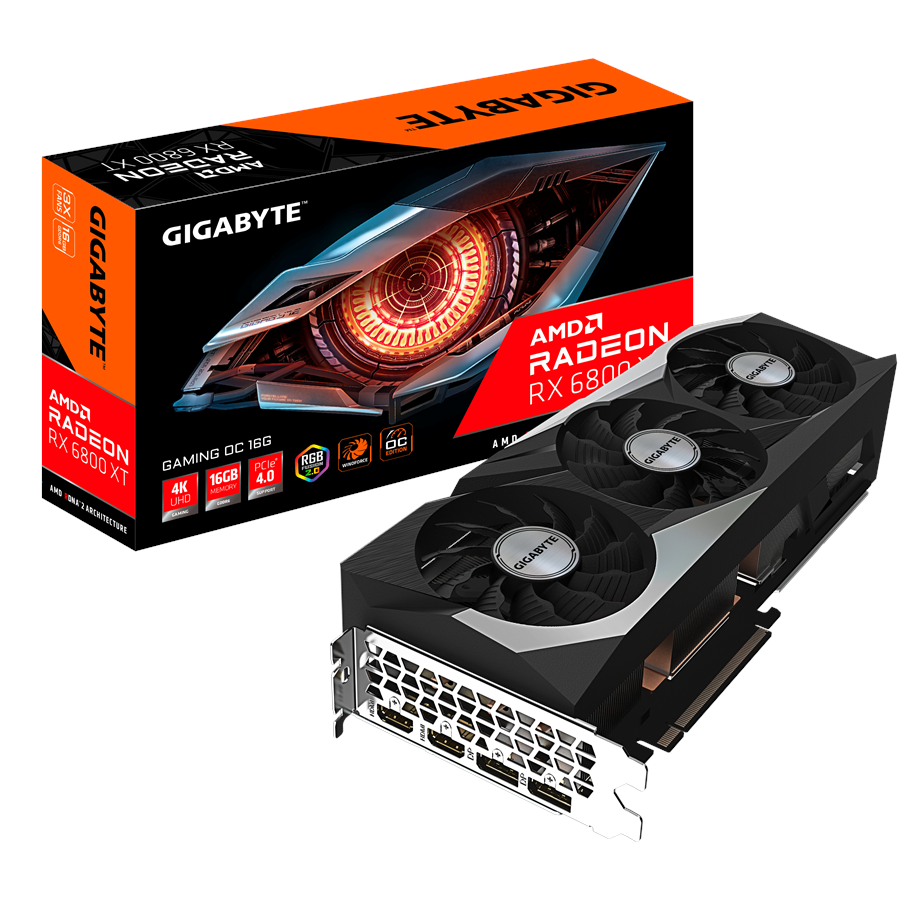 Näytönohjaimet - GIGABYTE Radeon RX 6800 XT GAMING OC - 16GB GDDR6 RAM - Näytönohjaimet - GV-R68XTGAMING OC-16GD