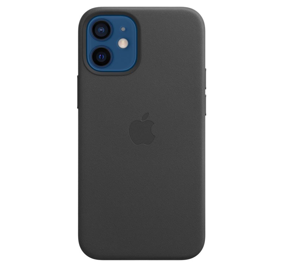 Puhelin - Kannet ja kotelot - Apple iPhone 12 mini Leather Case with MagSafe - Musta - MHKA3ZM/A