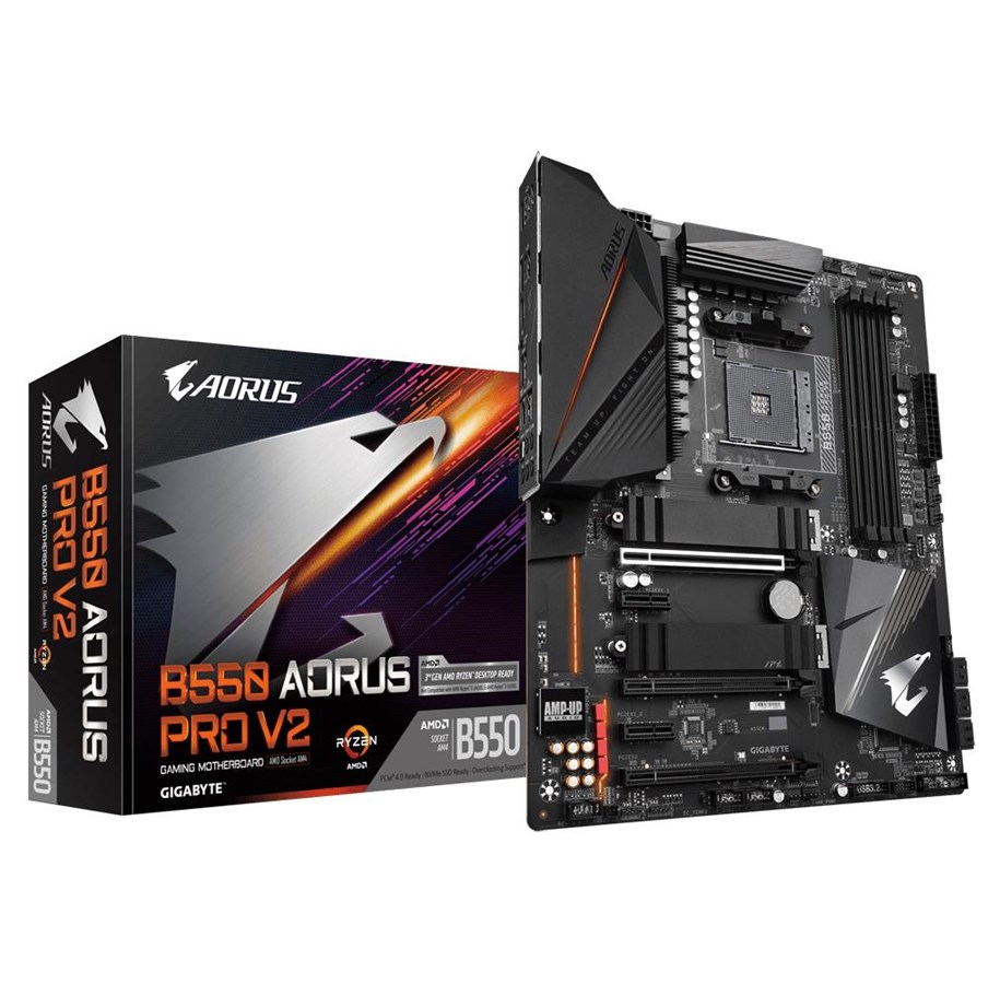 Emolevy - GIGABYTE B550 AORUS PRO V2 Emolevy - AMD B550 - AMD AM4 - DDR4 RAM - ATX - B550 AORUS PRO V2