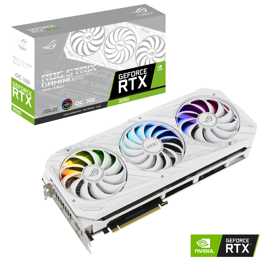 Näytönohjaimet - ASUS GeForce RTX 3090 OC - 24GB GDDR6X RAM - Näytönohjaimet - 90YV0F96-M0NM00