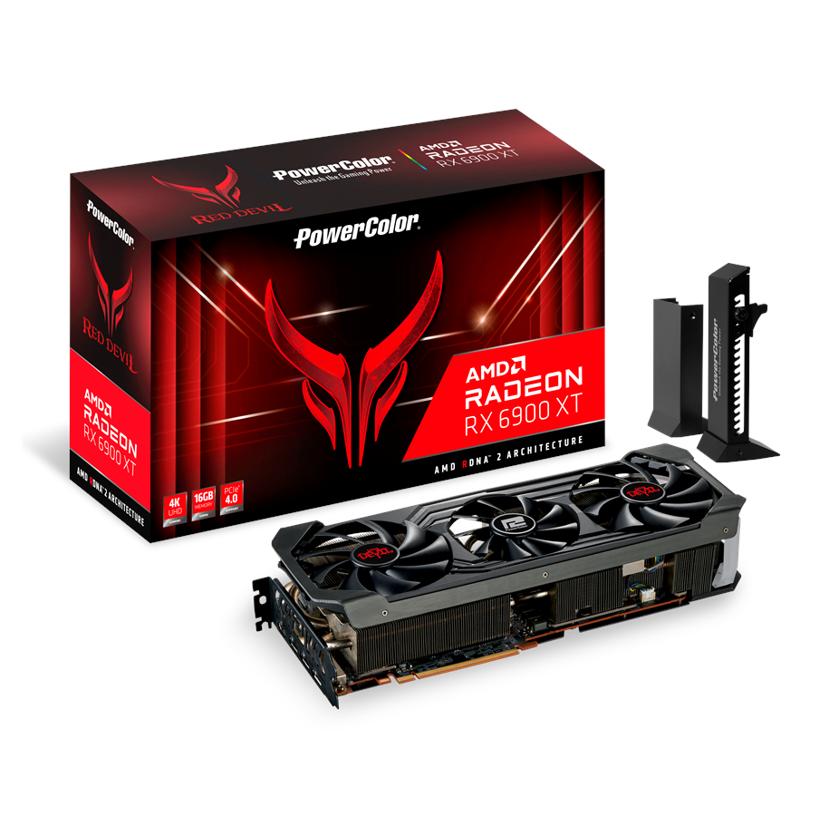 Näytönohjaimet - PowerColor Radeon RX 6900 XT Red Devil - 16GB GDDR6 RAM - Näytönohjaimet - AXRX 6900XT 16GBD6-3DHE/OC